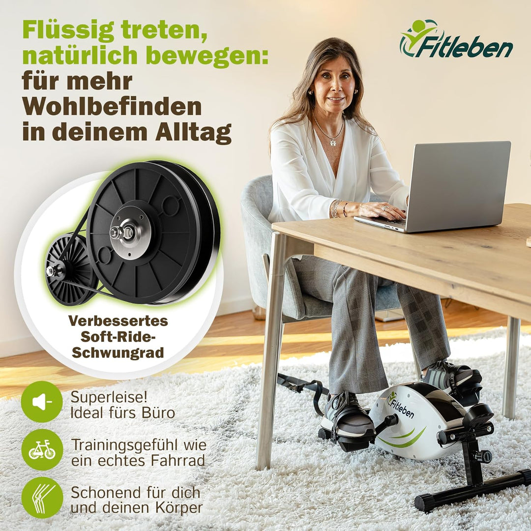 Wohltritt Pedaltrainer für Senioren testsieger, höhenverstellbarer Heimtrainer für Senioren, gelenks