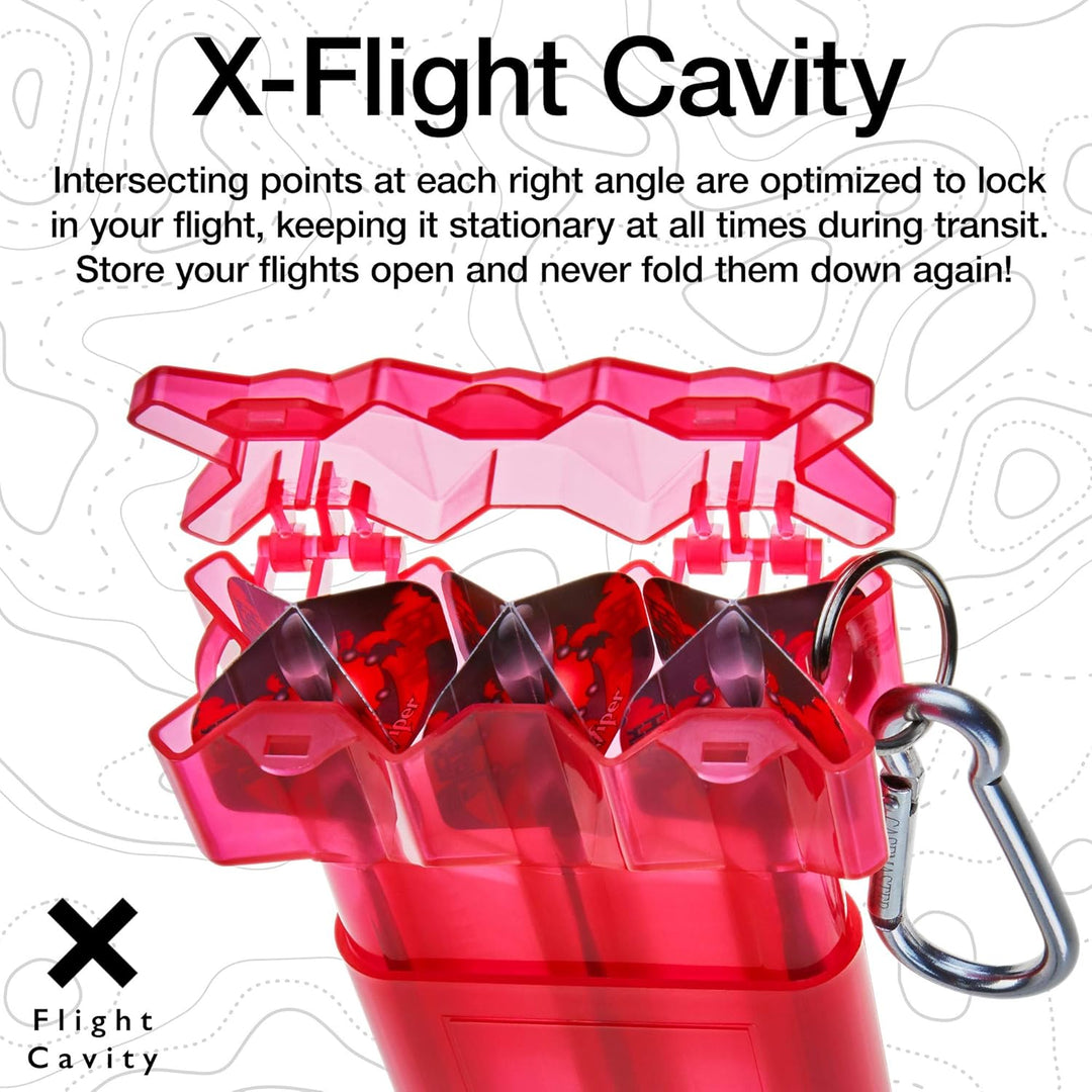 Casemaster von GLD Products Nomad verstellbare Darttasche Rot, Rot