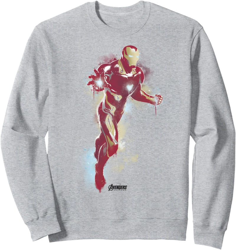 Marvel Avengers: Endgame Iron Man Spray Paint Portrait Sweatshirt