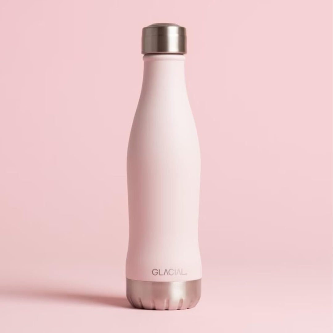 GLACIAL GL1818500011 Thermosflaschen, Edelstahl, Rosa Rosa 400 ml, Rosa 400 ml