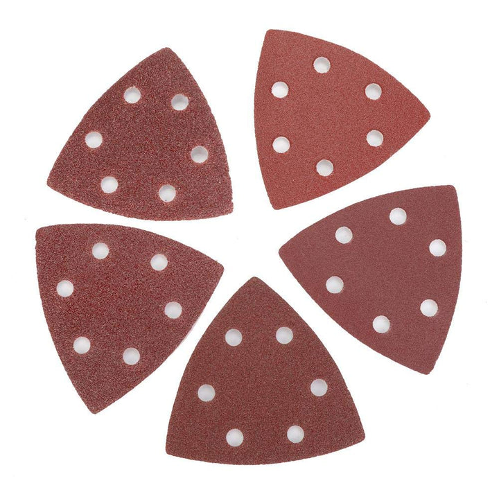 Sandpapiere, 100pcs 80mm dreieckiges Schleifpapier +1 Sand Pad für Bosch Fein oszillierende Multi-To