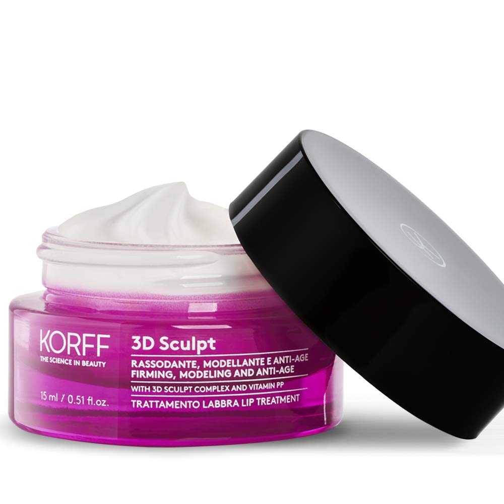 Korff 3D Sculpt Lippenpflege, Textur Creme, belebende Wirkung, Volumen, Anti-Altersformel, 15 ml