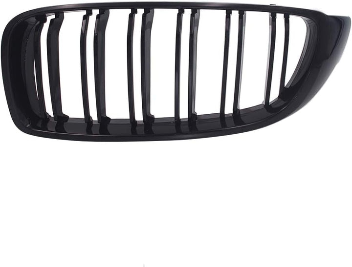 GSRECY Für F32, F33, F36, F80, F82, F83, 4er-Reihe, Nieren-Twin-Lamellen-Stossstangengrill, schwarz