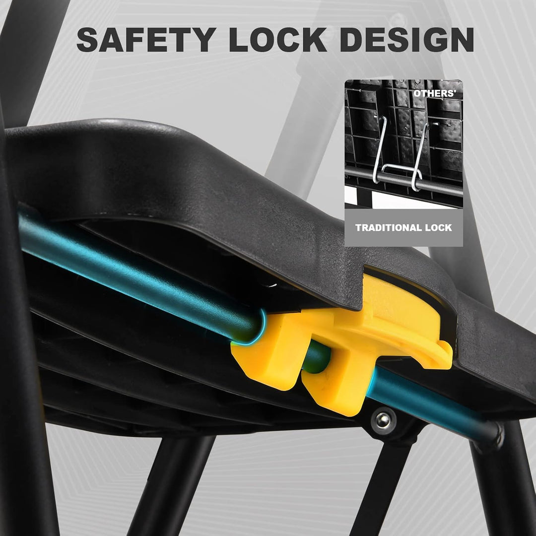 HBTower Trittleiter 5 Stufen klappbar, Leiter mit Breitem Anti-Rutsch-Pedal, Trittleiter mit Bequeme