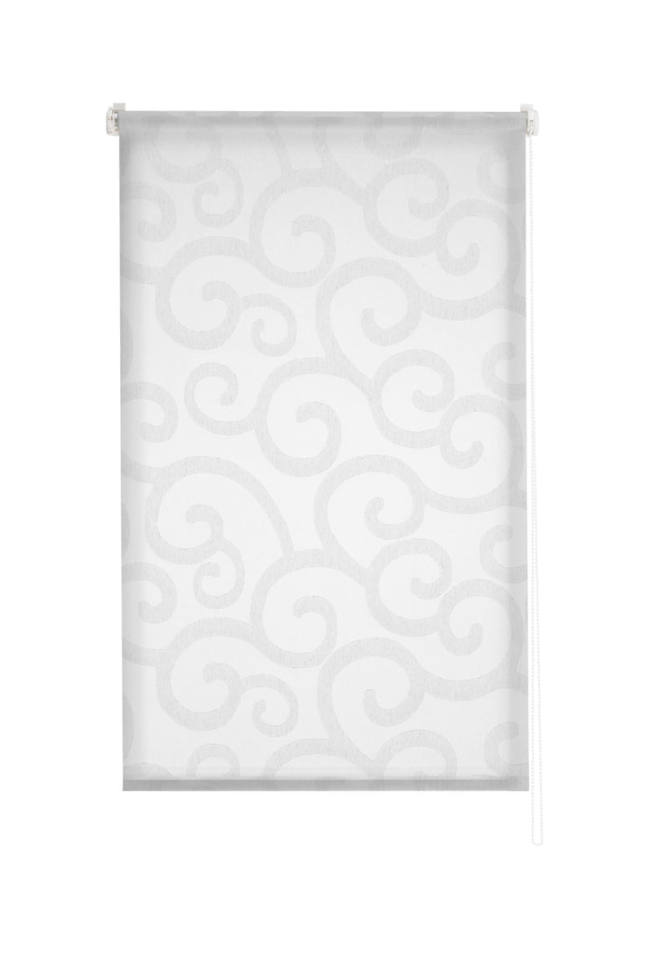 Estoralis - Ornella - Rollo Durchsichtiger, 130 x 250 cm, Farbe Weiss/Grau 130 x 250 cm Weiss/Grau,