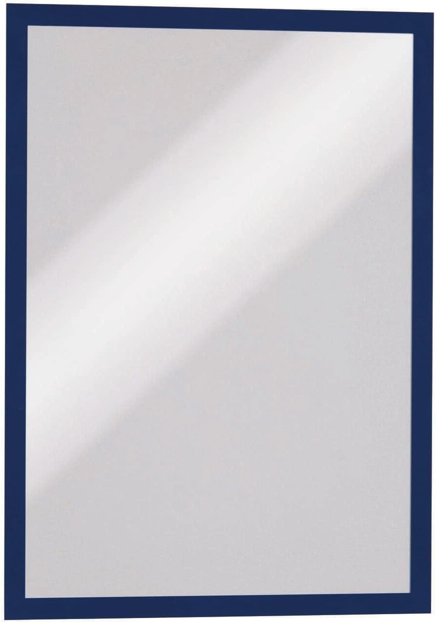 Durable Info-Rahmen Duraframe (A3, selbstklebend mit Magnetverschluss) 2 Stück, dunkelblau, 487307 D
