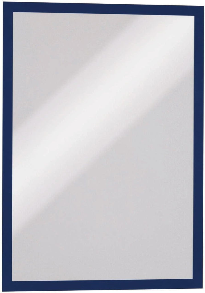 Durable Info-Rahmen Duraframe (A3, selbstklebend mit Magnetverschluss) 2 Stück, dunkelblau, 487307 D