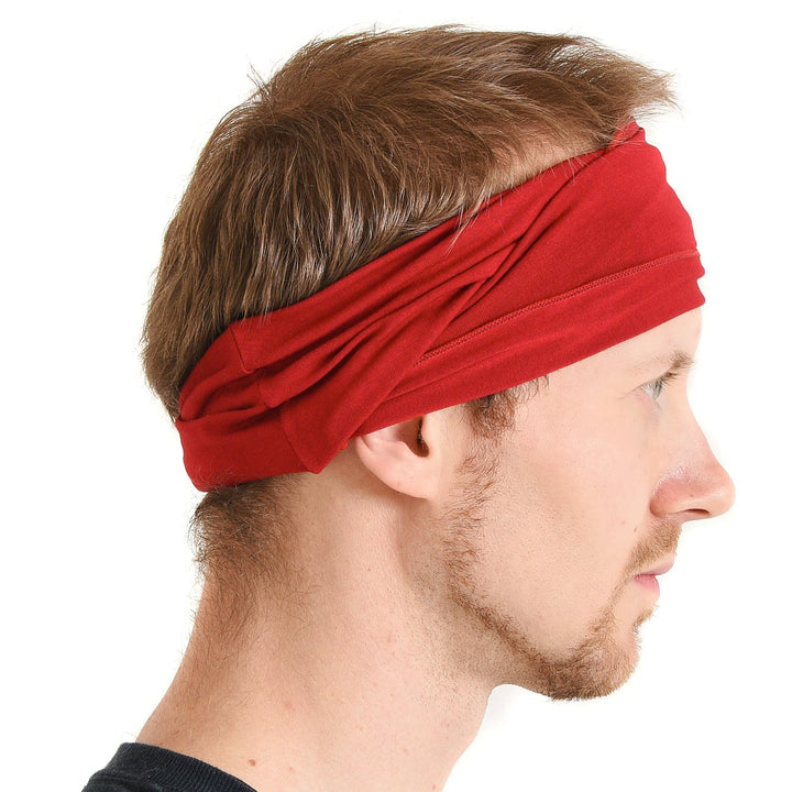 Dünnes Lauf Stirnband Sport Haarband Herren, Bandana Damen Sommer Japanische Mode Lang, Loop Tuch Zu