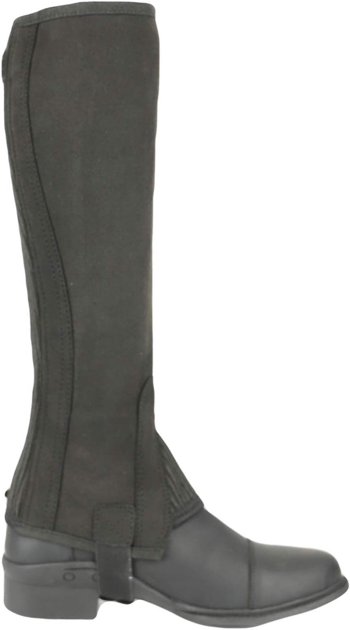 AK Reit-Halbchaps aus Mikro-Wildleder, waschbar Schwarz XS, Schwarz XS