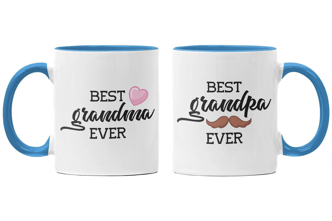 Trendation - Beste Oma und Opa Geschenk Set Tassen Weihnachten Geschenke für Grosseltern Geburtstag