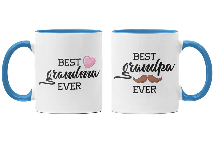 Trendation - Beste Oma und Opa Geschenk Set Tassen Weihnachten Geschenke für Grosseltern Geburtstag