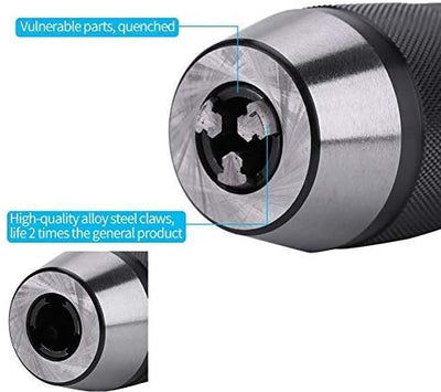 1/2"0-13mm Bohrfutter MT2-B16 Selbstspannende Spannfutter Drehmaschine + Adapter Bohrfutter + Adapte