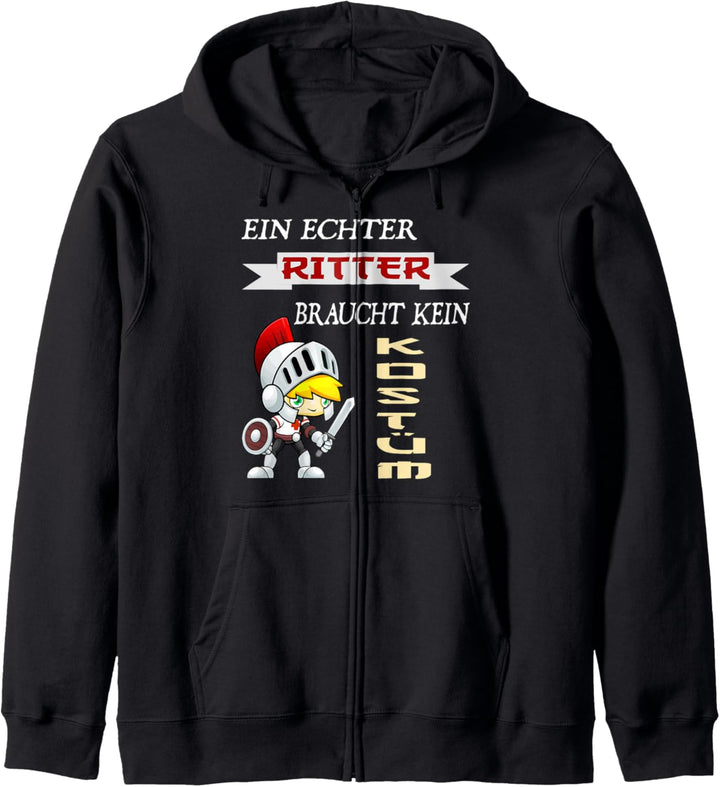 Ritter Kostüm Kind lustiger Spruch Kapuzenjacke