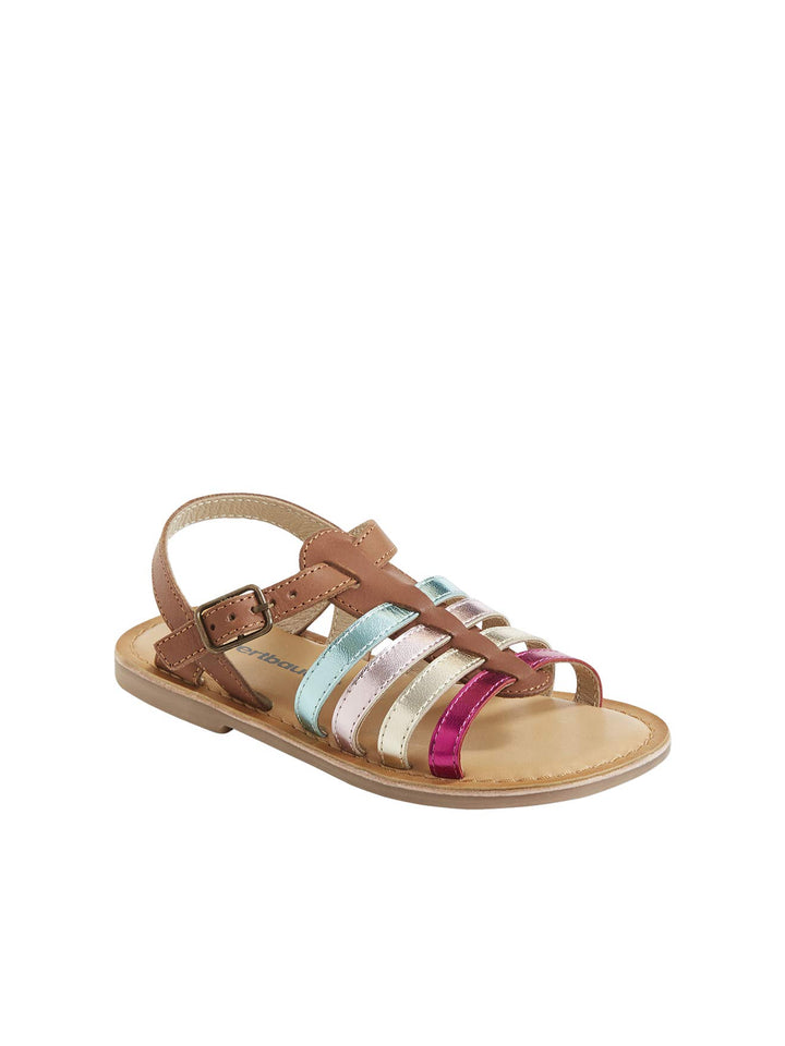 Vertbaudet Mädchen Römersandalen 31 EU Braun, 31 EU Braun