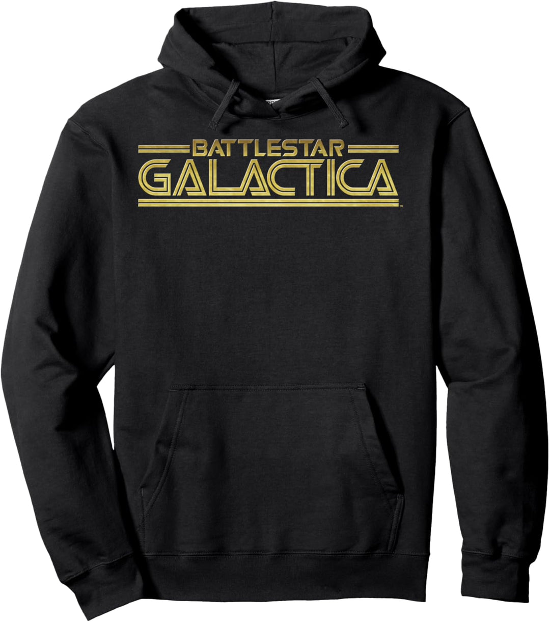 Battlestar Galactica Gold Title Logo Pullover Hoodie