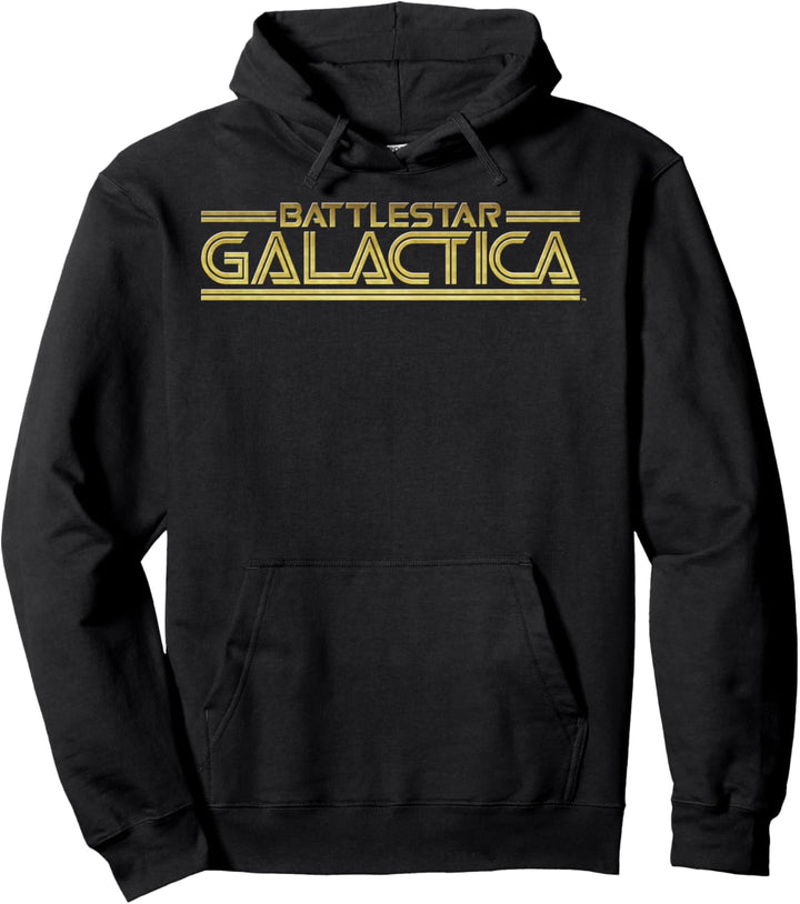 Battlestar Galactica Gold Title Logo Pullover Hoodie