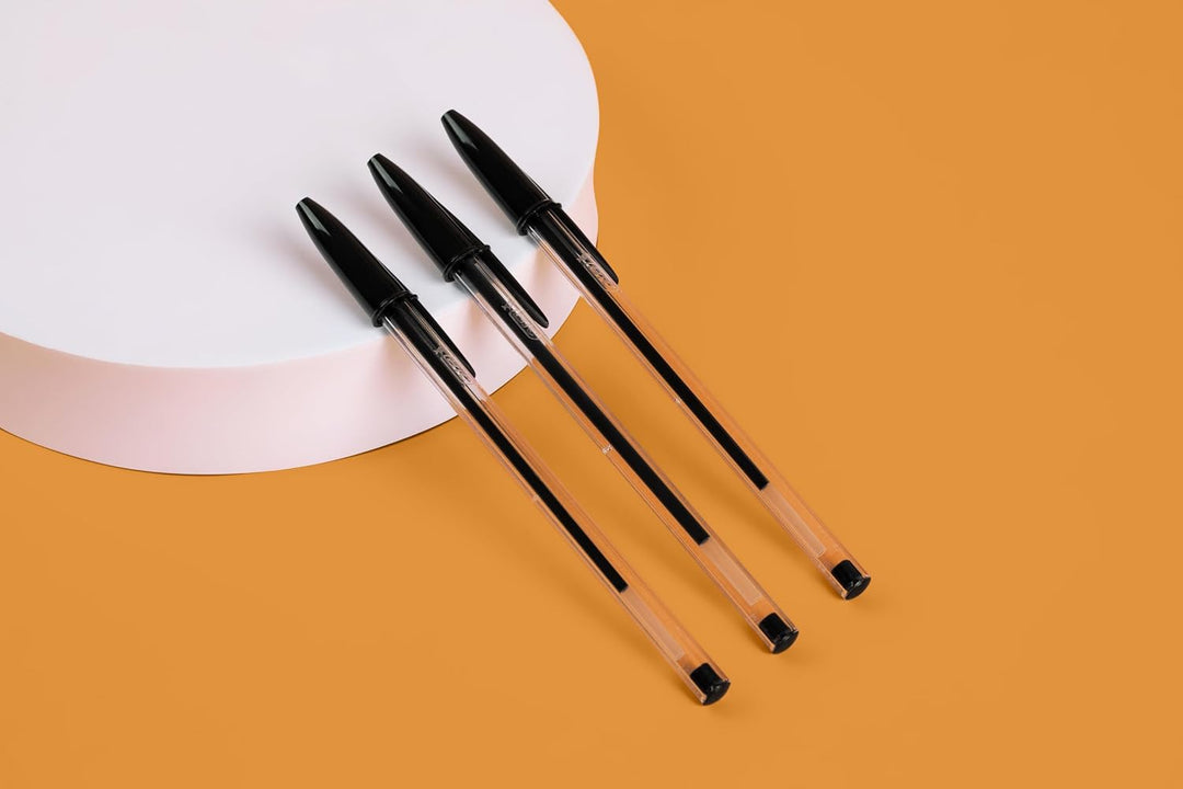 BIC Kugelschreiber Cristal Original, in Schwarz, Strichstärke 0,4 mm, 150er Pack, Ideal für das Büro