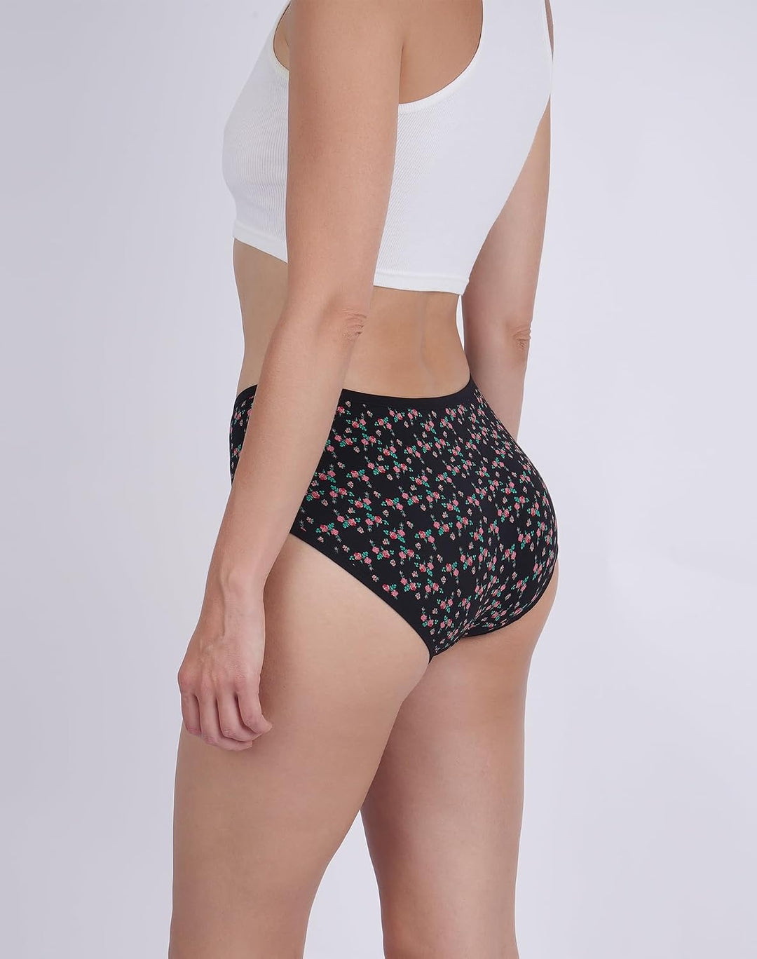INNERSY Unterhosen Damen Baumwolle Atmungsaktive Hipster Unterwäsche Basic Bequem Panties 6er Pack M