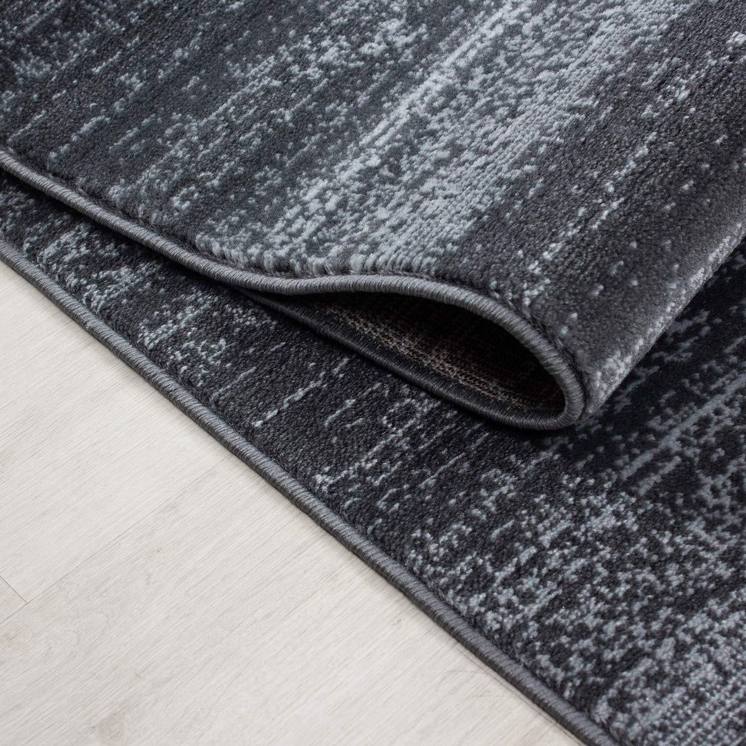 Carpetsale24 Teppich Wohnzimmer Unicolor - Einfarbig Grau Meliert 240 x 340 cm - Kurzflor Teppich Sc
