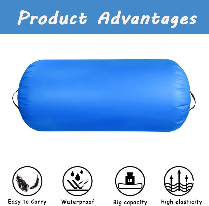 Triclicks Aufblasbare Air Roll Aufblasbare Luft Rollen Air Roller Yoga Roll Gym Air Barrel Gymnastik