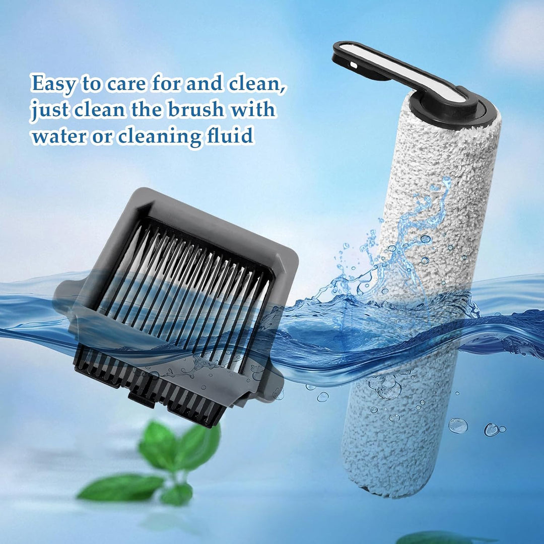 Bürstenrolle Ersatzteile für Tineco iFloor 5 Breeze Complete Nass und Trockensauger Zubehör, 2 Walze