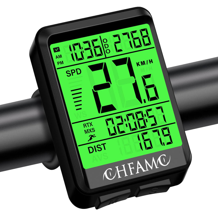 Fahrradcomputer Kabellos Fahrrad Tacho mit Geschwindigkeitsmesser