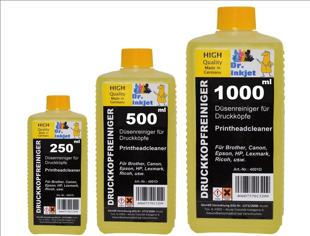 Dr. Inkjet DTF Druckkopfreiniger - Sublimationsdruckkopfreiniger - Alle Marken - 250ml - 500ml - 1.0