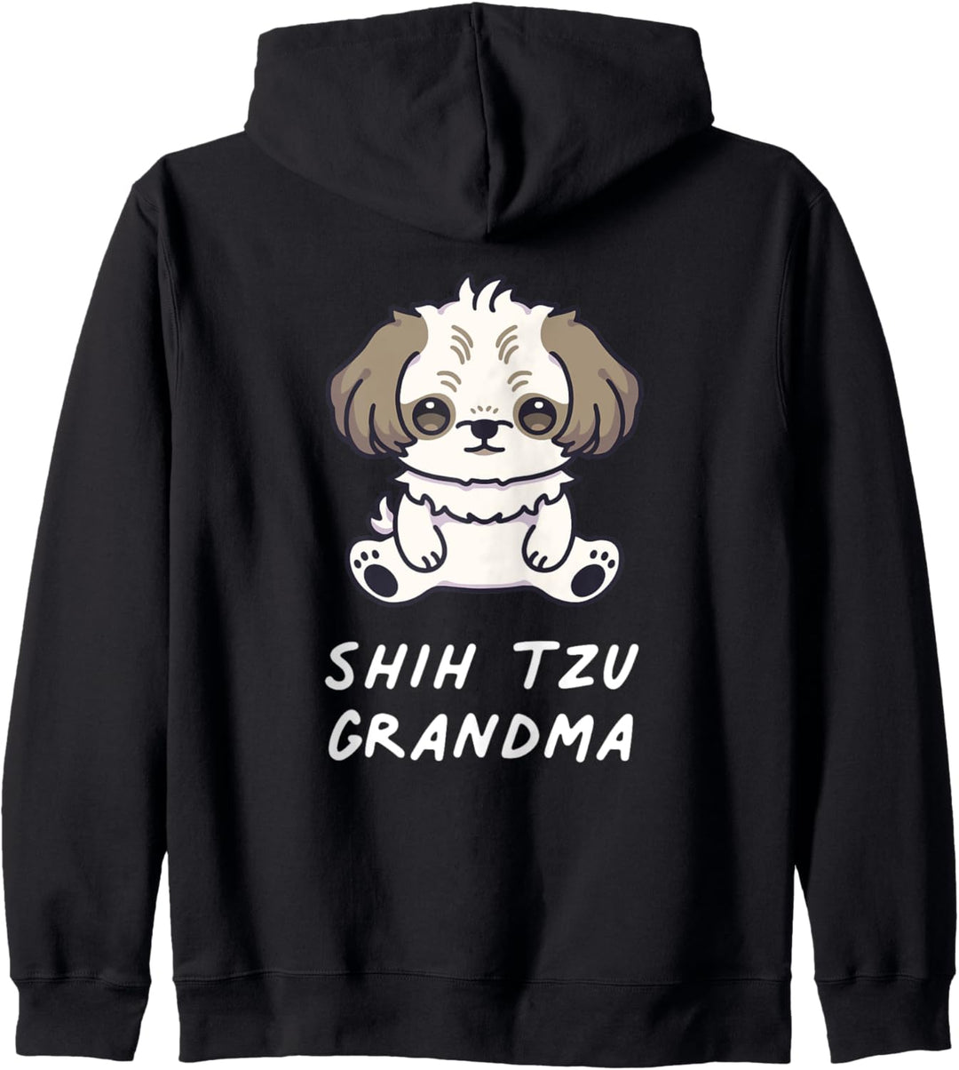 Shih Tzu Oma Kawaii Welpe Hund Dog Hundefreunde Familie Kapuzenjacke