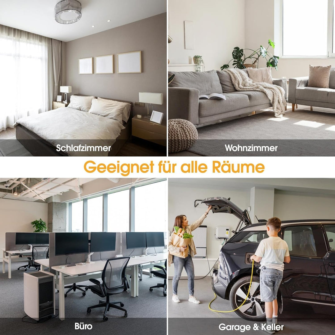 Infrarotheizung mit Thermostat Fernbedienung - 580 Watt - Elektroheizkörper - Infrarot Wandheizung H