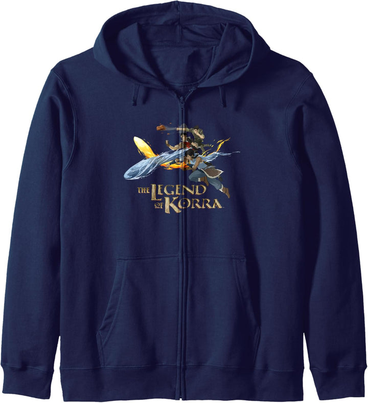 The Legend of Korra Avatar Element Benders Pose Kapuzenjacke