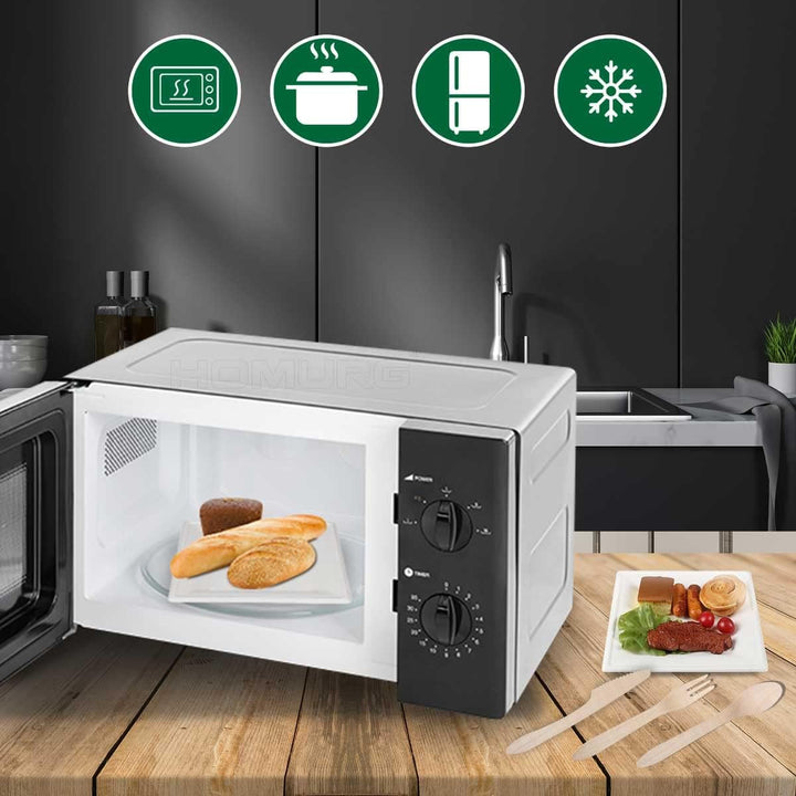 HOMURG Pappteller Eckig und Holz Besteck 30 Set, Robust Partygeschirr mit Einwegteller und Einwegbes