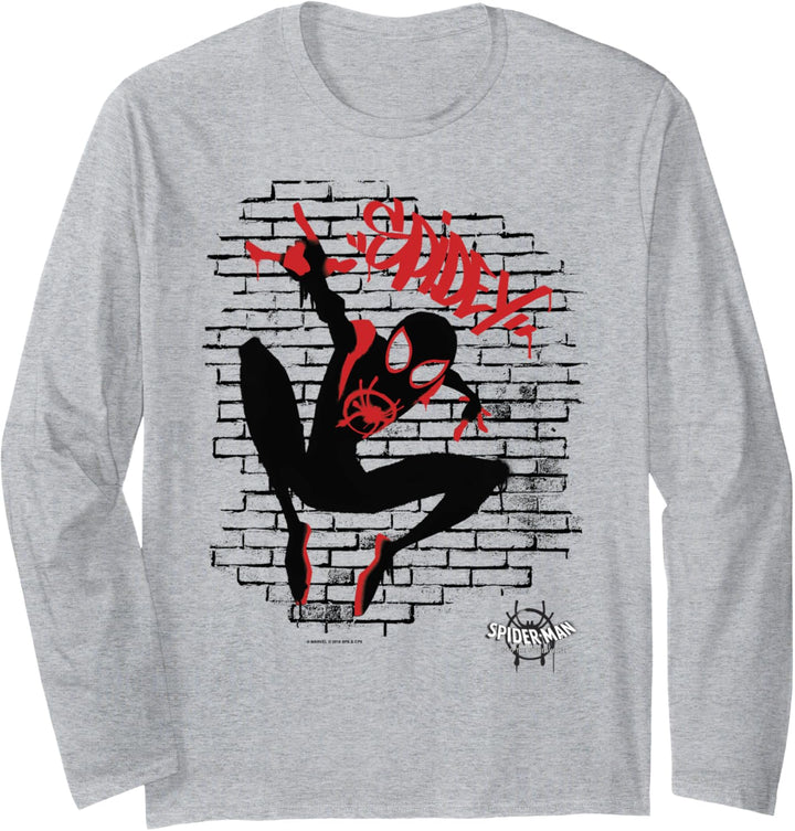 Marvel Spider-Man Spiderverse Graffiti Langarmshirt