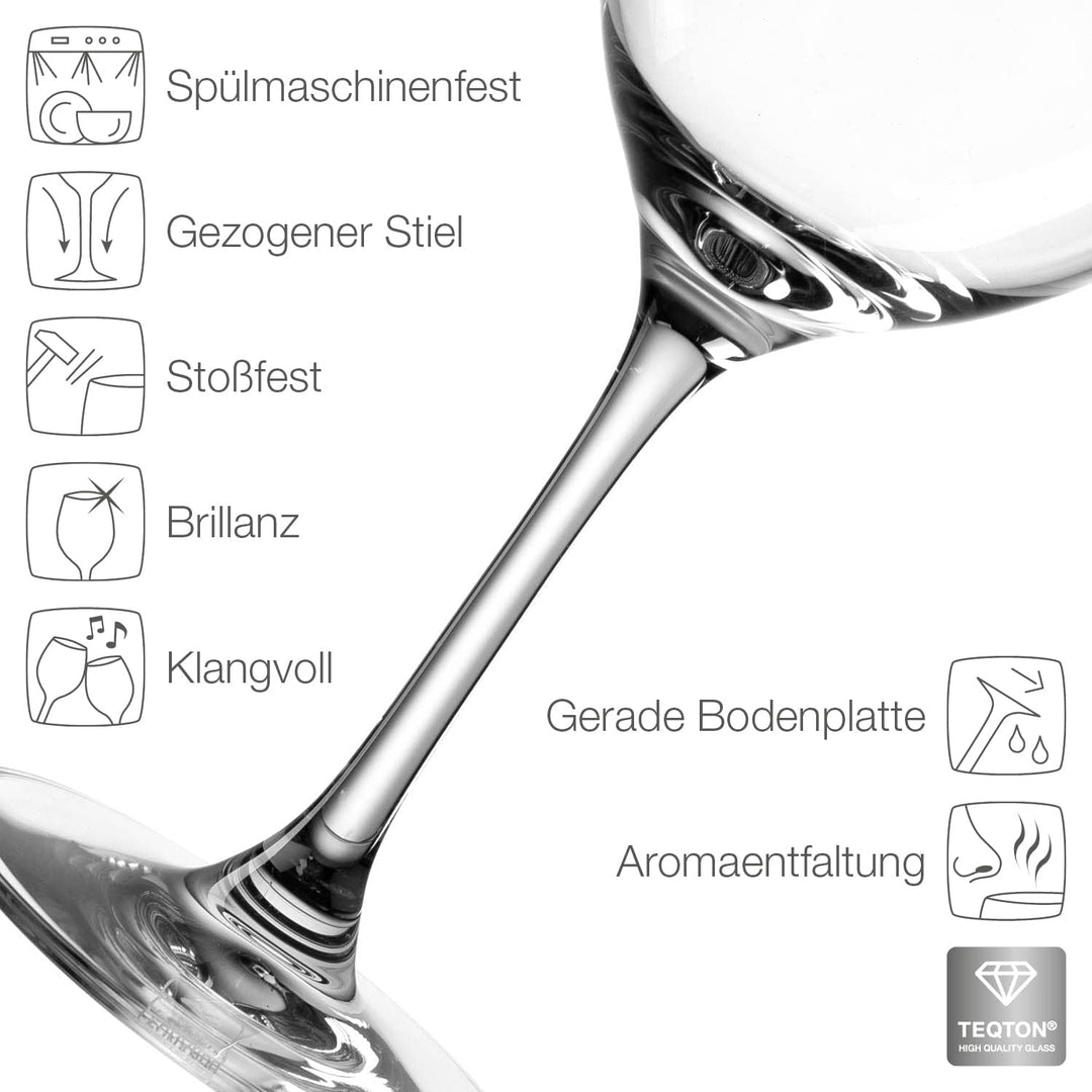 Herz &amp; Heim® Geburtstagsgeschenk zum 60. Geburtstag - Bree Wein-Präsent mit graviertem Weinglas in G