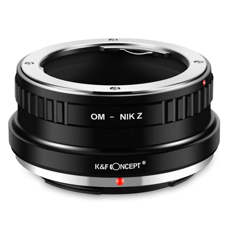 K&F Concept OM-NIK Z Bajonettadapter Objektiv Ring für Olympus OM Objektiv auf Nikon Z 7 und Nikon Z