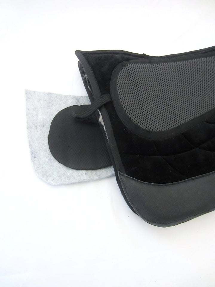 PS Pferdeartikel Westernpad Square, Sandwichpad, 2 Kammern - Spezial - Braun, Braun
