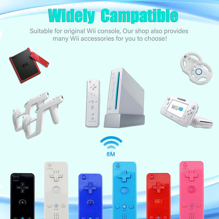TechKen Controller für Wii mit Motion Plus und Wii Nunchuck Controller Wii Fernbedienung Nunchuk Kon