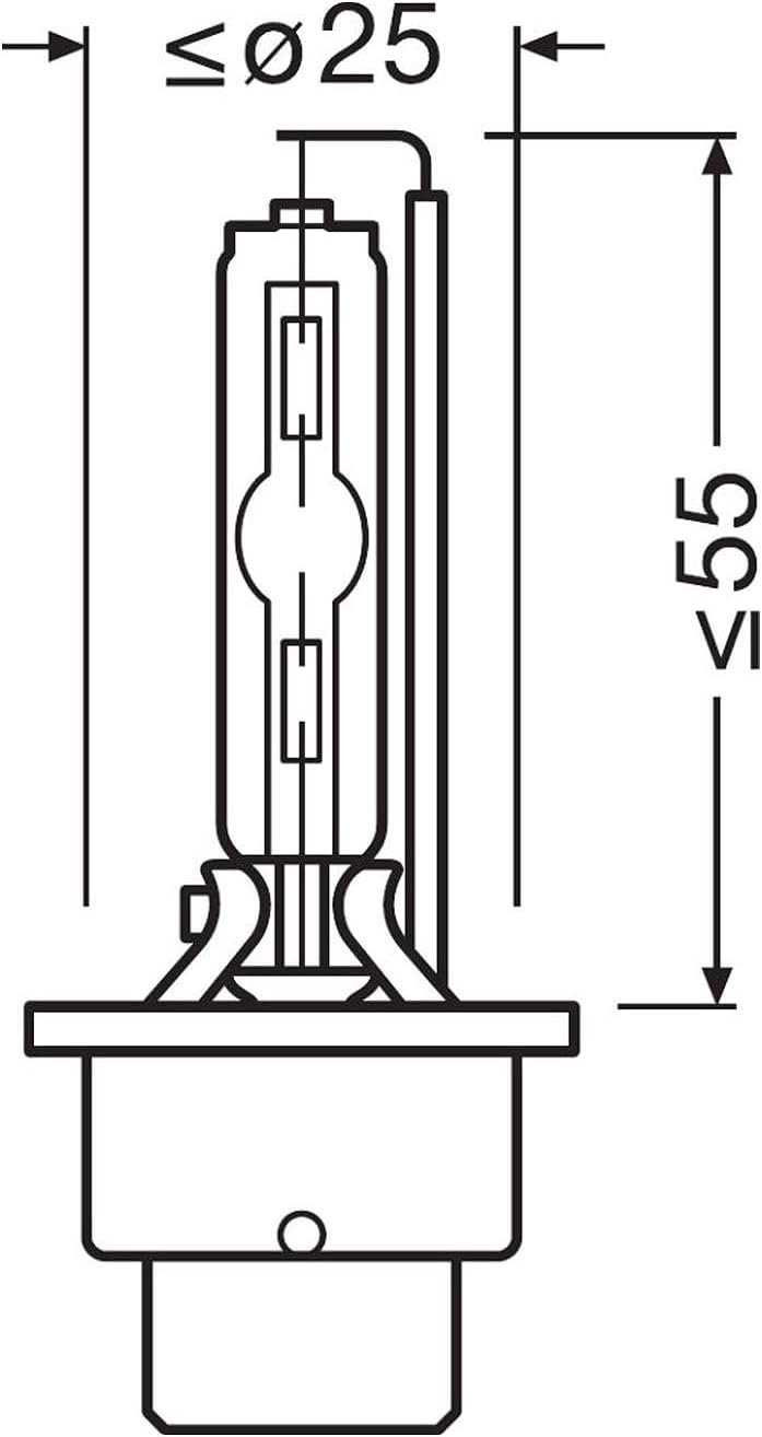 Osram 66240CLC Xenarc Original D2s, Xenon Scheinwerferlampe, 1er Faltschachtel
