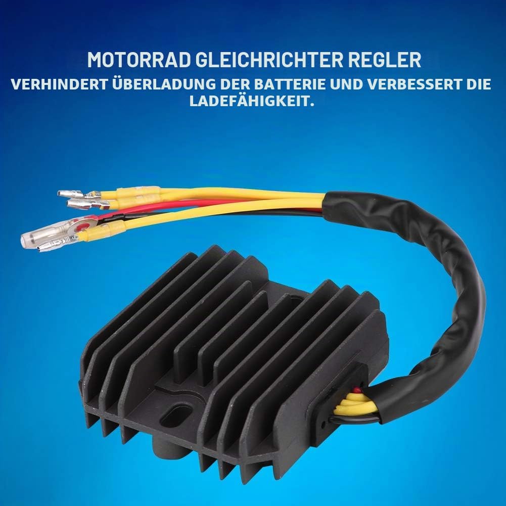 KIMISS Motorrad Spannungsregler Gleichrichter 12V Spannung Stabilisator Gleichrichter Regler Spannun