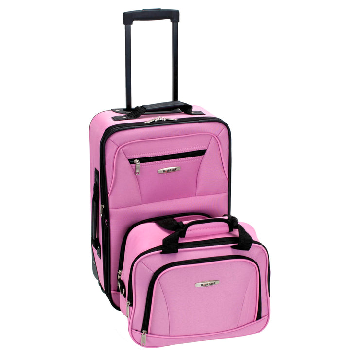 Rockland Fashion Softside Gepäck-Set, aufrecht stehend, Rose, Einheitsgrösse, Fashion Softside Gepäc