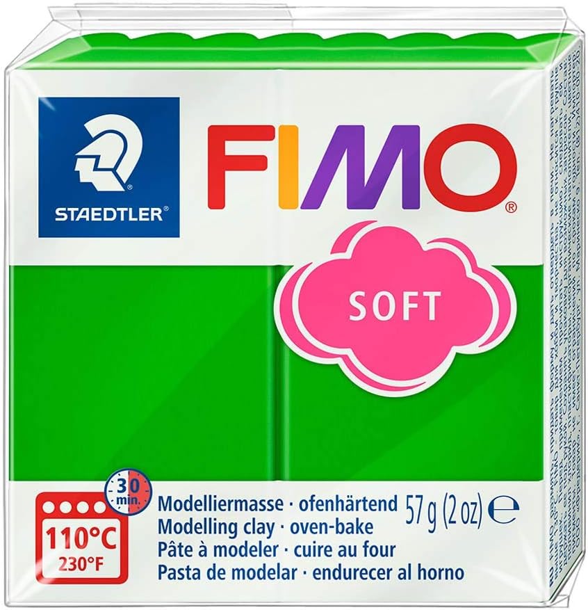 Fimo Oven Bake Clay . Starter set 6 x 56g Blocks in assorted Colours. by Fimo 1 farblich sortiert, 1