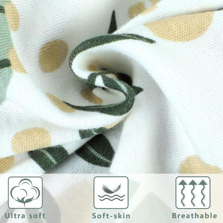 Yoofoss Schlafsack Baby Sommer 0.5 Tog - 2er Pack 67cm/0-6 Monate 100% Baumwolle Sommerschlafsack Ba