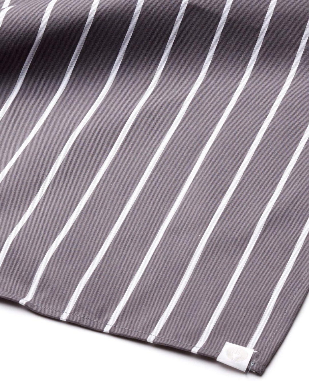 Chef Works Herren A100-BCS English Chef Schürze schwarz Kreide gestreift, Grau mit weissen Streifen,