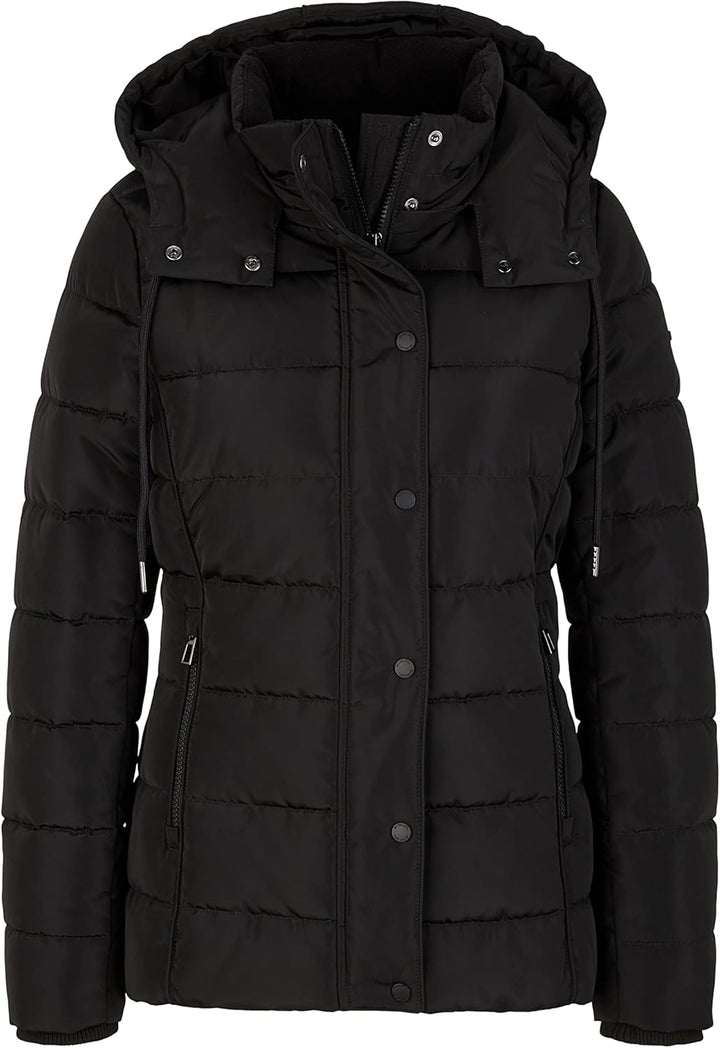 TOM TAILOR Damen Winterjacke mit Kapuze 3XL 14482 - Deep Black, 3XL 14482 - Deep Black