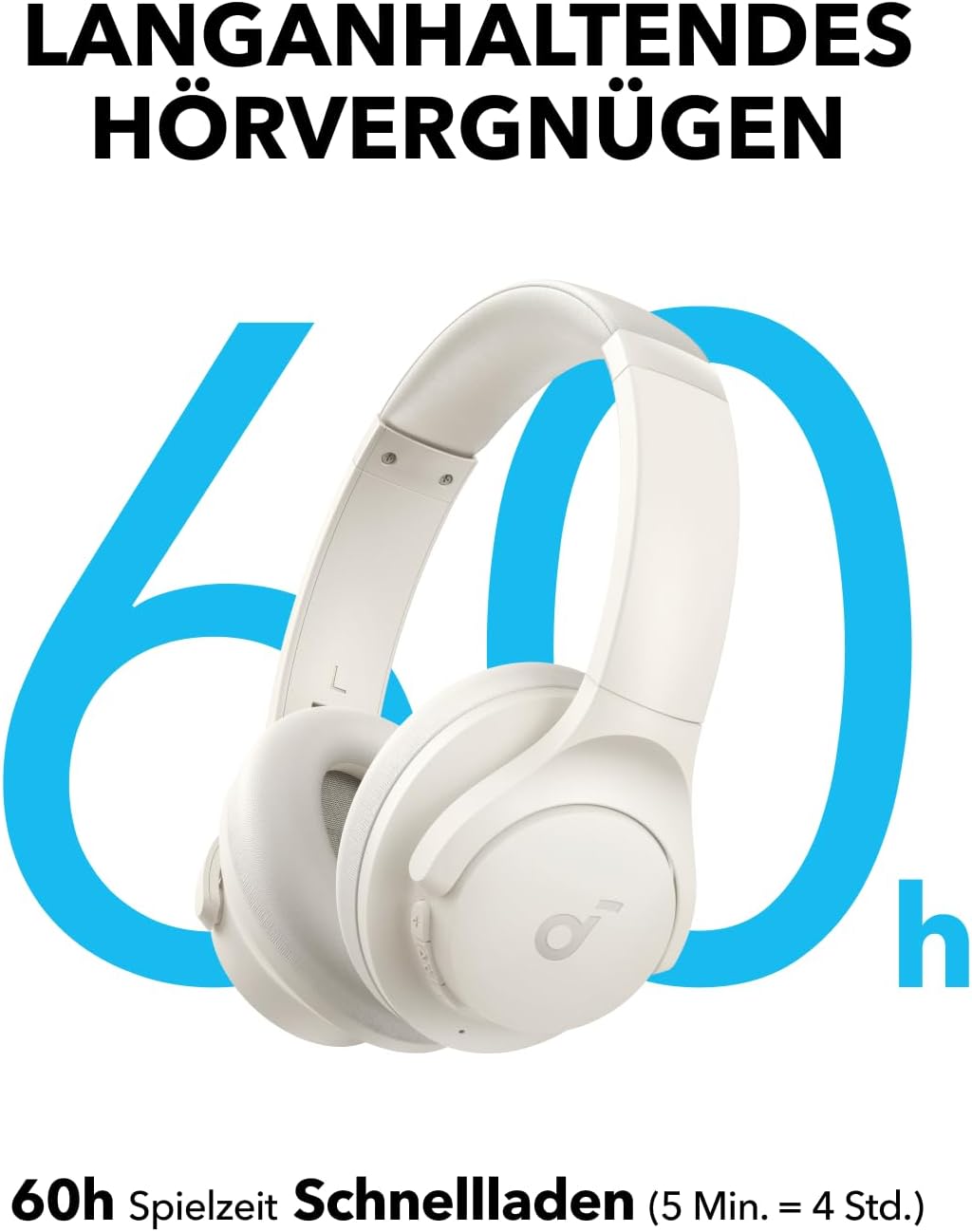 soundcore Q11i Wireless Over-Ear Bluetooth-Kopfhörer von Anker, tiefer Bass, 60h Spielzeit, Hi-Res A
