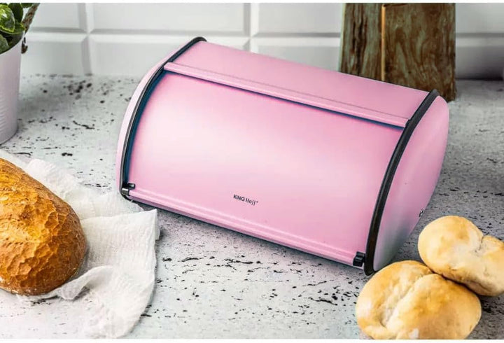 KING HOFF Brotkasten Brotbox Brotbehälter Brotdose (Rose, Kleine 36cm x 24cm x 15cm.) Rose 36cm x 24