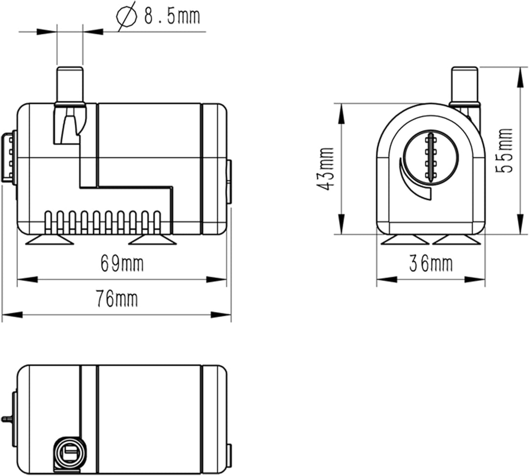 esotec Solar Einzelpumpe Ersatzpumpe Tauchpumpe Fountain 200 | Garten-Teich-Pumpe Teichpumpe univers