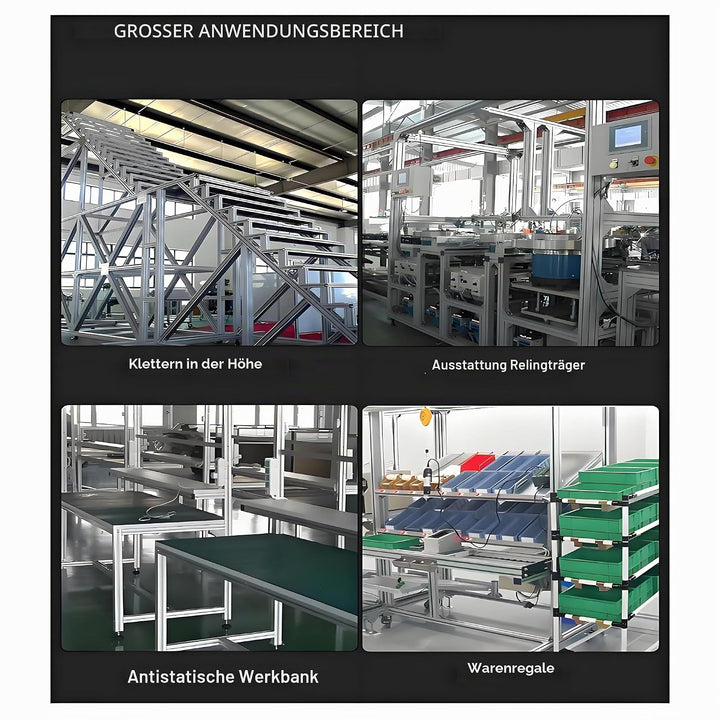 AluProfil 4040 Alu Profil 400mm T Typ Schwarz Aluminium Profile 40x40 Europäischer Standard Eloxiert