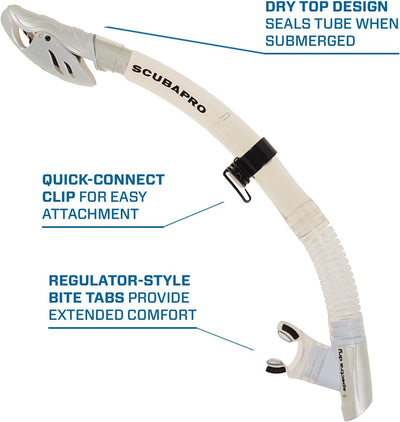 SCUBAPRO Spectra Dry Schnorchel weiss, weiss