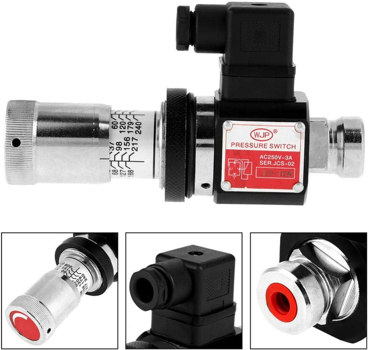 Hydraulik Druckschalter, 30-210 kg/cm² Hydraulikschaltventil, Durchgehendes Rohr Hydraulik Druck Rel