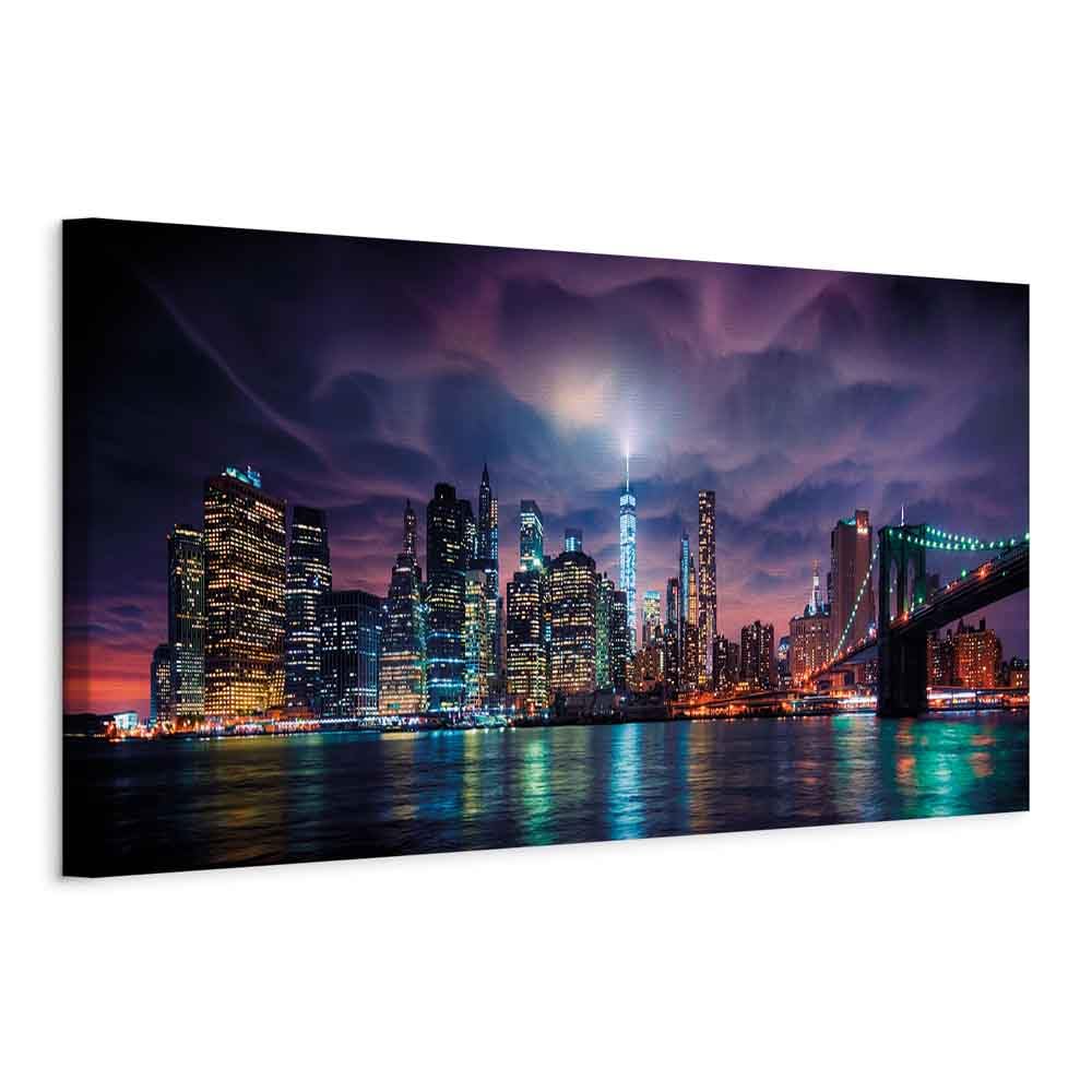 murando - Wandbilder XXL New York 150x50 cm 1 tlg - Wand Deko Vlies Leinwand Bilder Gross Wanddeko W